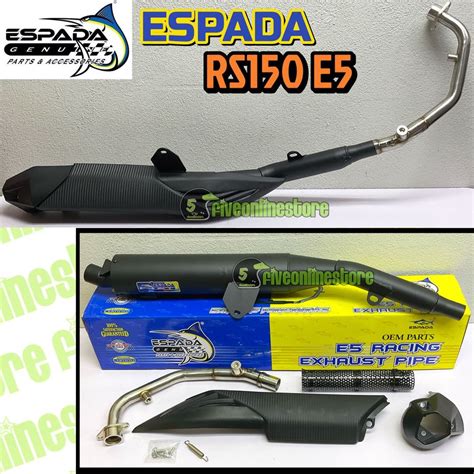 Exhaust Espada Std Cutting 100 Original Ekzos Pipe E4 E5 V5 E6 E7 Lc135 Y15zr Y16 Rs150 Rsx