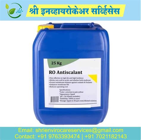 Ro Antiscalant Chemical Grade Standard Industrial Grade Packaging