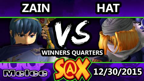 S X 130 Hat Sheik Vs Zain Marth SSBM Winners Quarters Smash