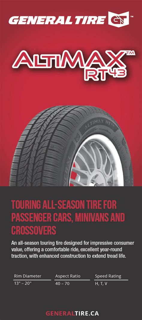 AltiMAX RT43 - Reliable performance in all seasons. | General Tire