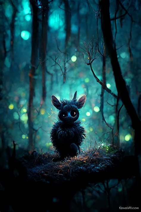 Creatures of the Dark Cursed Forest Midjourney AI Art - Kawaii AI