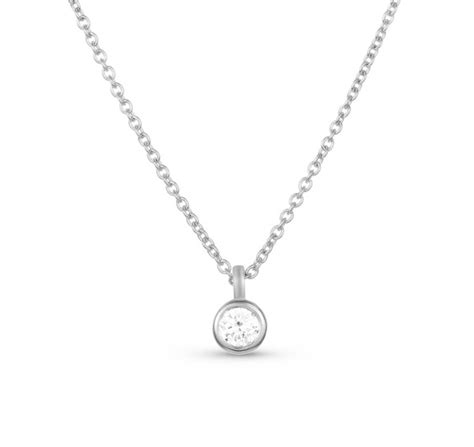 14K Gold Bezel Diamond Necklace – GEMNOMADS