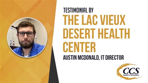 Client Testimonial Lac Vieux Desert Health Center YouTube