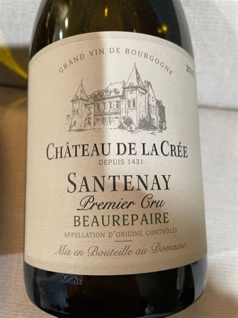 2019 Château De La Crée Santenay 1er Cru Beaurepaire Blanc France