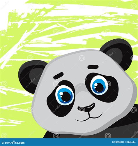 Cartoon Funny Panda Stock Illustration Illustration Of Green 24838920