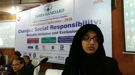 International Conference On Csr 2018 Smbs Jamia Hamdard Part