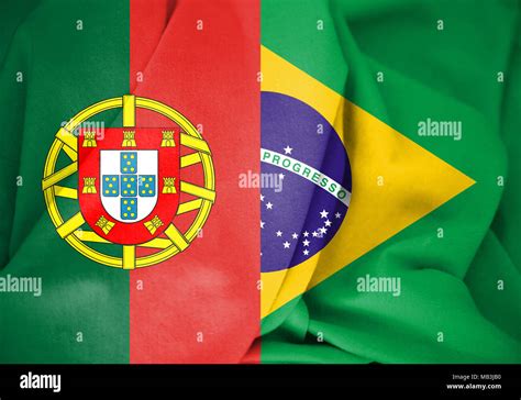 Brazil portugal flag hi-res stock photography and images - Alamy