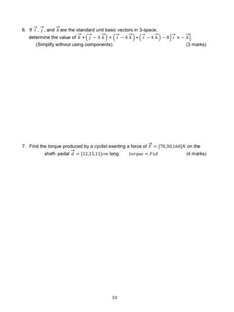 Solved 6 If 7 7 And Are The Standard Unit Basic Vectors In Chegg