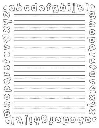 Kindergarten Writing Paper - Superstar Worksheets