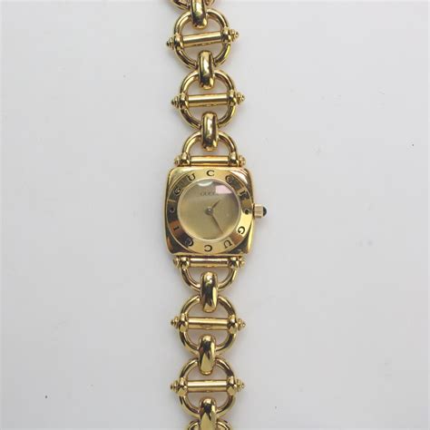 18kt Gold Plated Gucci 6400l Watch Property Room