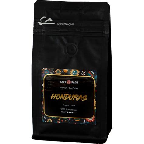 Paco Honduras Premium Filter Coffee 250 Gr Kağıt Ve Metal Fiyatı