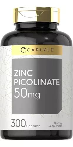 Picolinato De Zinc Mg C Psulas Carlyle Hecho En Usa Sabor