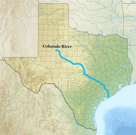 Map Of Colorado River Through Texas – Get Map Update