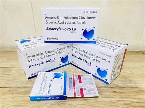 Amoxyclav Amoxicillin Potassium Clavulanate Lactic Acid Bacillus Tablet