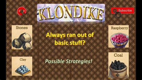 Acquiring Resources Clay Stone Raspberries Klondike The Lost