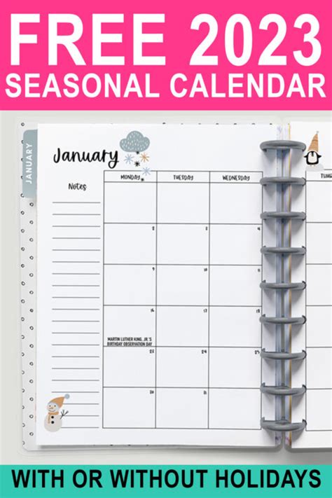 2023 Calendar with Holidays - Free Printable 2023 Calendar