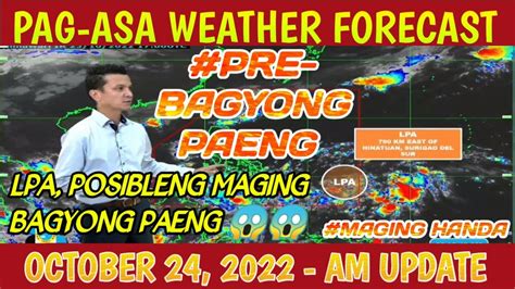 Weather Update Today Lpa Posibleng Maging Bagyong Paeng October