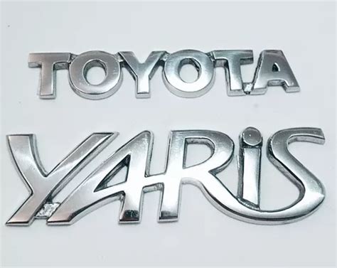 Emblema Kit Toyota Yaris En Metal Pulido Mercadolibre