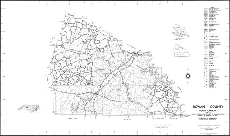 2000 Road Map of Rowan County, North Carolina