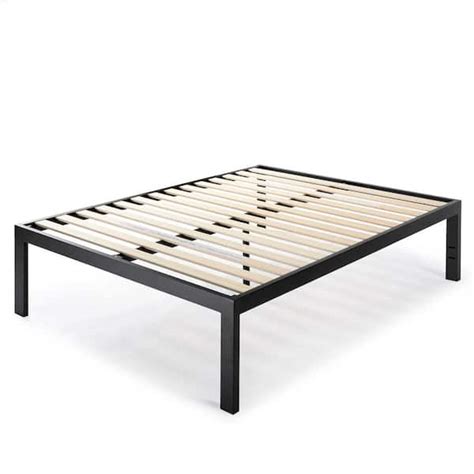 Mellow Just Mallet In Black Queen Heavy Duty Metal Platform Bed