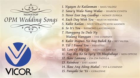 Nonstop OPM Wedding Songs YouTube