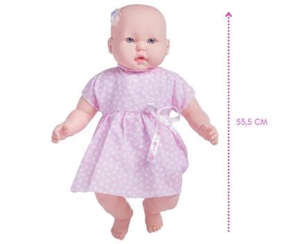 Boneca grande bebezão 53cm gabi c chupeta menina supertoys SUPER