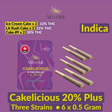 Weed Me Cakelicious 6 Pack Jupiter Cannabis Winnipeg