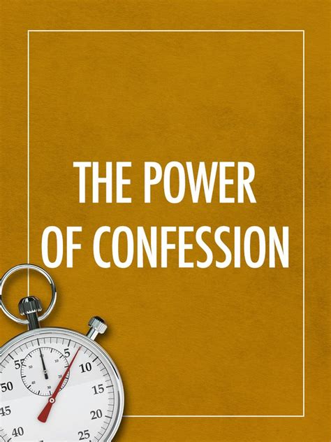 The Power of Confession – My Seedbed