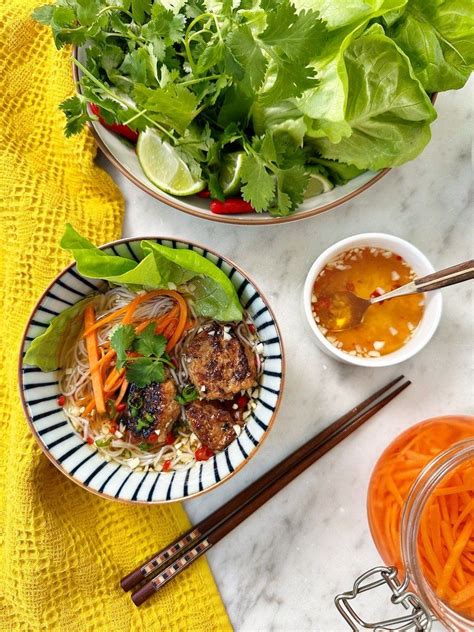 Vietnamese Grilled Pork Patties With Rice Noodles Bun Cha Artofit