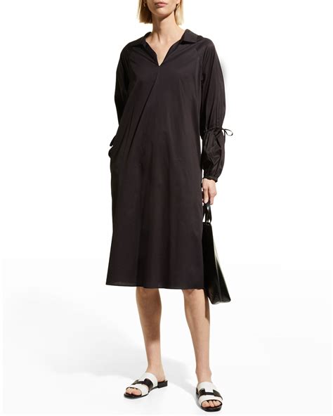 V Neck Ruched Dress Neiman Marcus