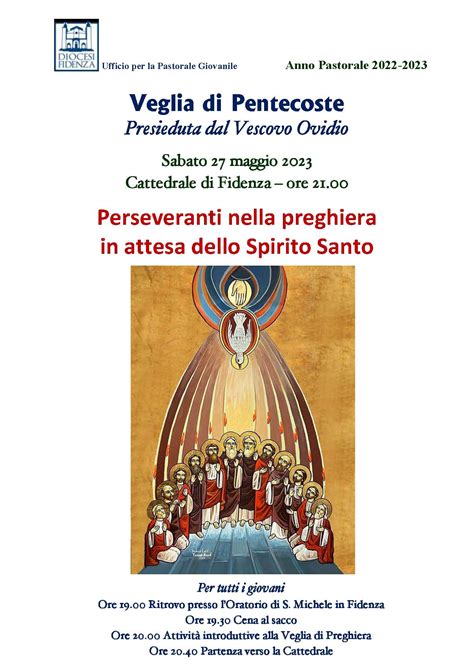 Veglia Di Pentecoste Diocesi Di Fidenza