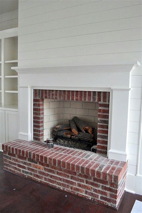 Brick Fireplace With Stone Hearth Fireplace Guide By Linda