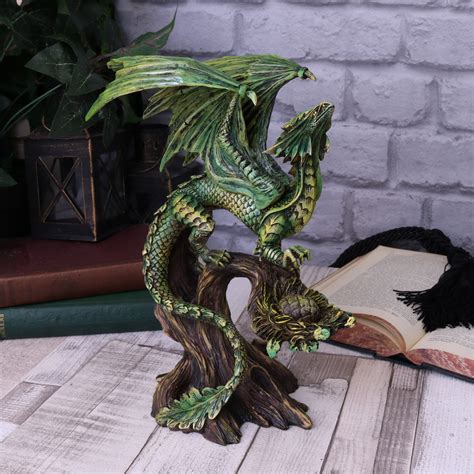 Nemesis Now Adult Forest Dragon Anne Stokes 255cm Figurine Resin Green One Size Dragon