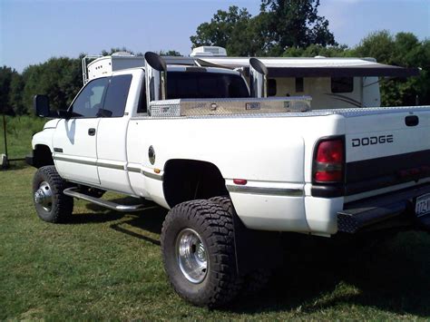 1997 4x4 Dodge dually , 8" stacks , 5 inch lift , 12v cummins - Diesel ...