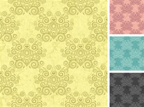 Damascus seamless pattern vector free download