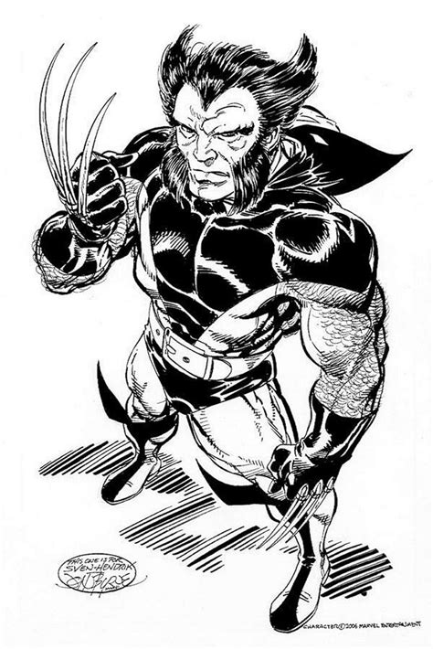 John Byrne Draws Photo Wolverine Comic Art Wolverine Comic