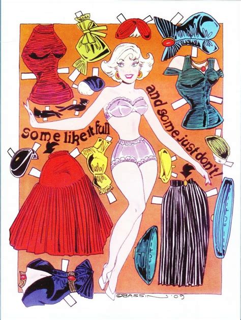 Some Like It Full Paper Doll Paper Dolls Book Vintage Paper Dolls Larry Paperdoll Fashion