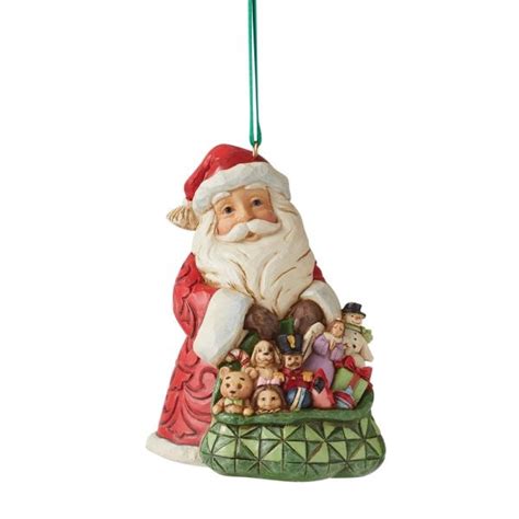 Jim Shore Heartwood Creek Worldwide Event Santa with Toy Sack Hanging ...