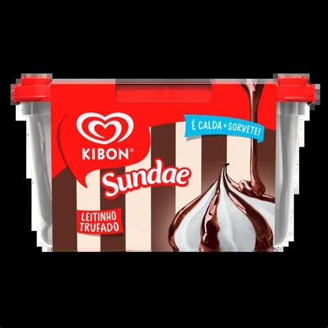 Sorvete Sundae Leitinho Trufado Kibon Pote L