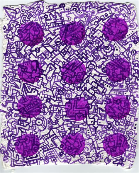 Purple Microdots Psychedelic Art Purple Psychedelic