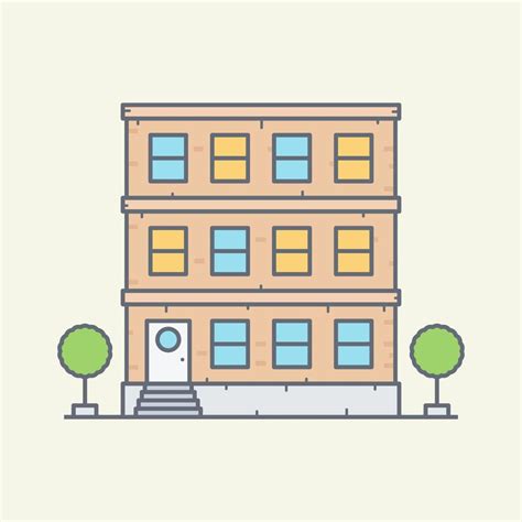 Apartment building vector illustration 8173344 Vector Art at Vecteezy