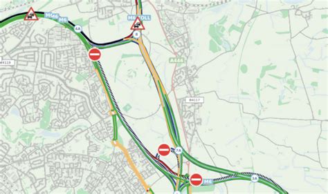 M6 Traffic Latest Serious Crash Closes Road At Rush Hour Huge Delays