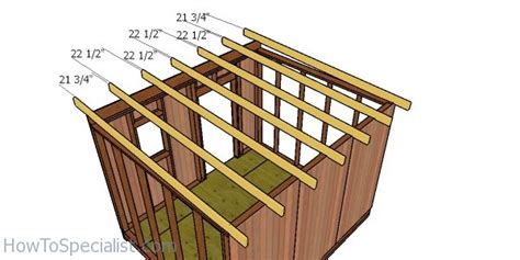 Flat Roof Plans for a 10x12 Shed | HowToSpecialist - How to Build, Step ...