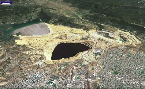 Berkeley Pit Copper Gold Mine Butte Montana View To Northeast