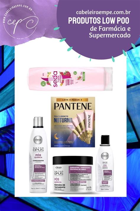 Produtos No Poo Low Poo Co Wash Lista Parte Pantene