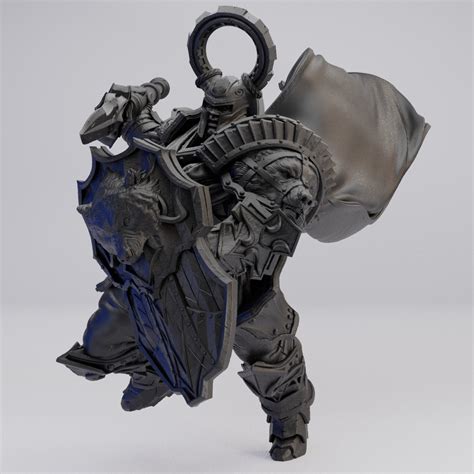 Hot Goblin ローランドウォッチャー 槍と盾の騎士 ミニチュア ホットゴブリン