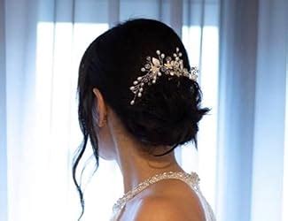 Unicra Accessori Per Capelli Con Fiore Di Vite Perla Decorazioni Fascia