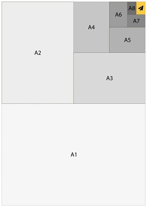 Paper size calculator. Calculate A2 size in cm and inches.