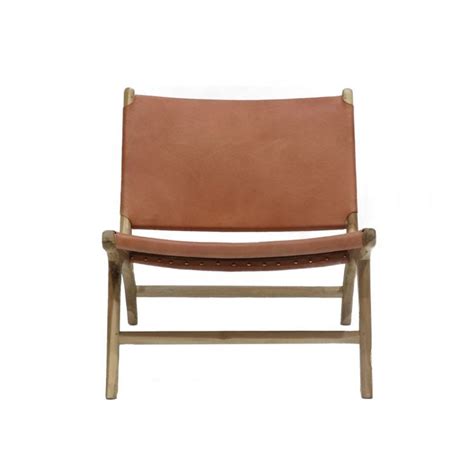 Hyde Low Chair Tan Leather Palette Design