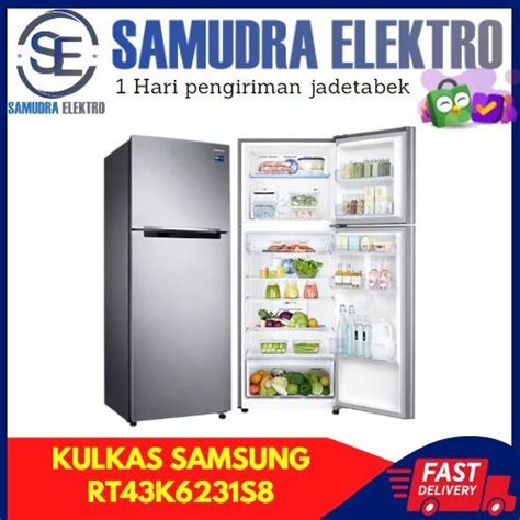 Promo Samsung RT43K6231S8 SE Kulkas 2 Pintu Twin Cooling Plus Cicil 0